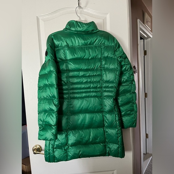 Calvin Klein Green Down Coat Size L/ fits like M - Picture 2 of 4